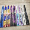 Rainbow Butterfly Knife